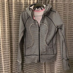 lululemon athletica Black and White Striped Jacket